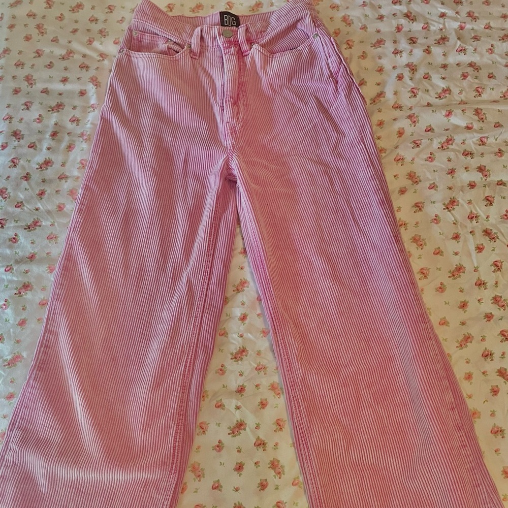 urban outfitters bdg pink corduroy wide leg pants